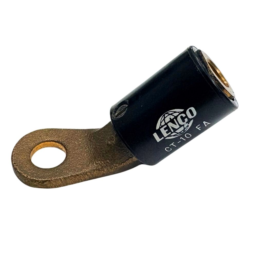 Terminal conector 45° para cable tipo Dinse LENCO CT-10FA para LC-10 macho