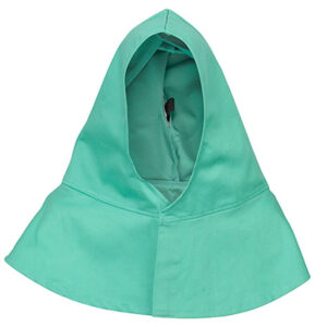 Capucha retardante a flama en color verde 9 oz. Unitalla